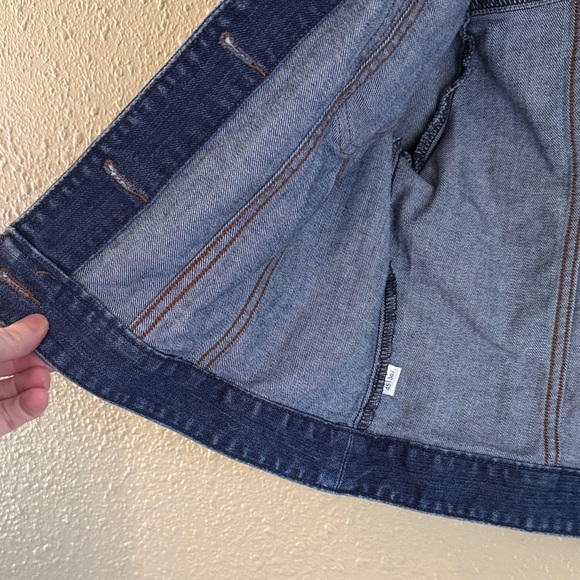 LOFT Women's Dark Blue Denim Jacket - Picture 3 of 5